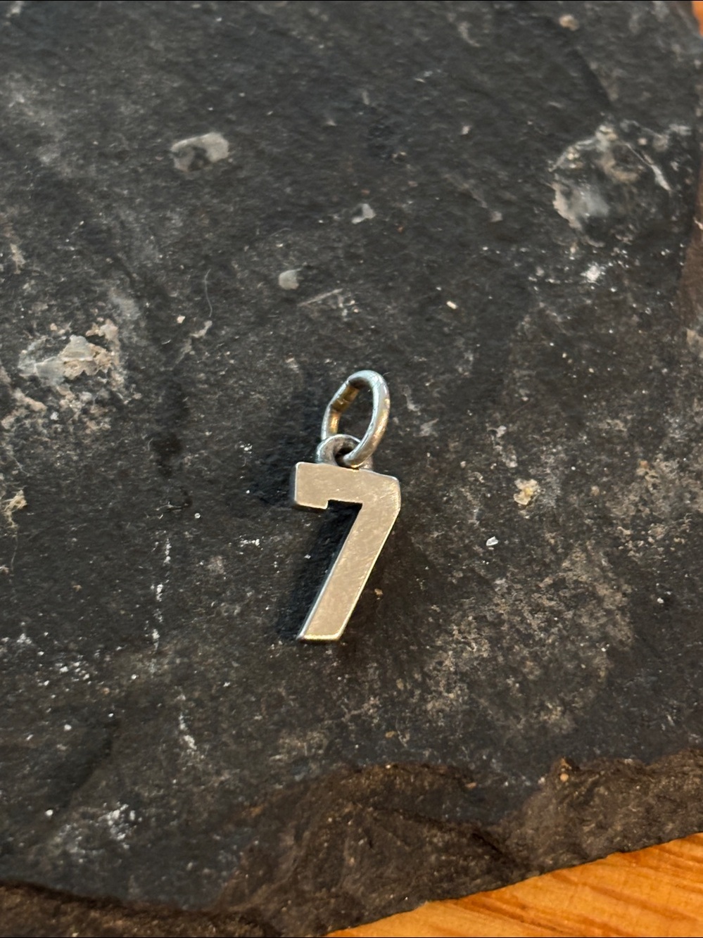 James Avery Ivy League #7 sterling new charm